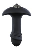 Черный анальный вибромассажер Single Speed Star Arrow Plug - 11 см.