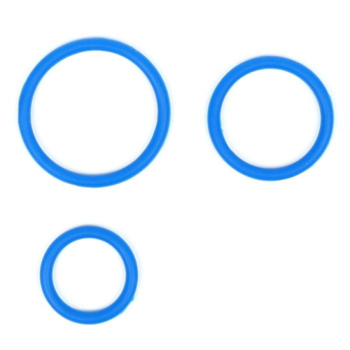Набор из 3 синих эрекционных колец «Оки-Чпоки» фото 2