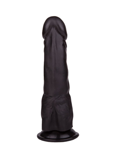 Чёрный фаллоимитатор на присоске - 17,5 см. фото 3