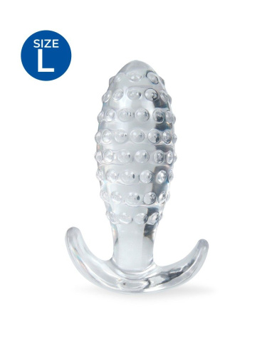 Прозрачная анальная пробка с шишечками - 10 см. фото 3 Прозрачная анальная пробка с шишечками - 10 см. фото 3