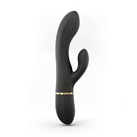 Черный вибратор-кролик Dorcel Glam Rabbit - 21 см.