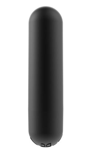 Черная перезаряжаемая вибропуля Clio - 7,6 см. фото 3
