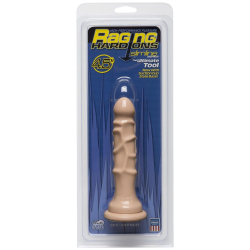 Анальный фаллос Raging Hard-Ons Slimline with Suction Cup 4.5  Dong - 15,5 см. фото 2