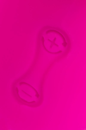 Розовый силиконовый вибратор с клиторальным стимулятором LIA - 19 см. фото 10