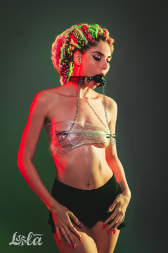 Черный кляп-шар Gratitude с зажимами для сосков фото 4