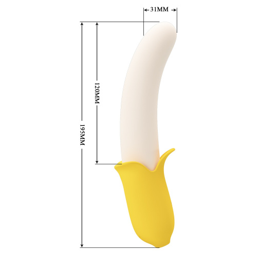 Силиконовый вибратор Banana Geek - 19,5 см. фото 5