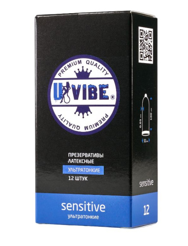 Ультратонкие презервативы Uvibe - 12 шт. фото 3