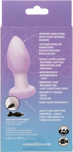 Сиреневая анальная пробка Ridge Probe с вибрацией - 9,5 см. фото 6 Сиреневая анальная пробка Ridge Probe с вибрацией - 9,5 см. фото 6