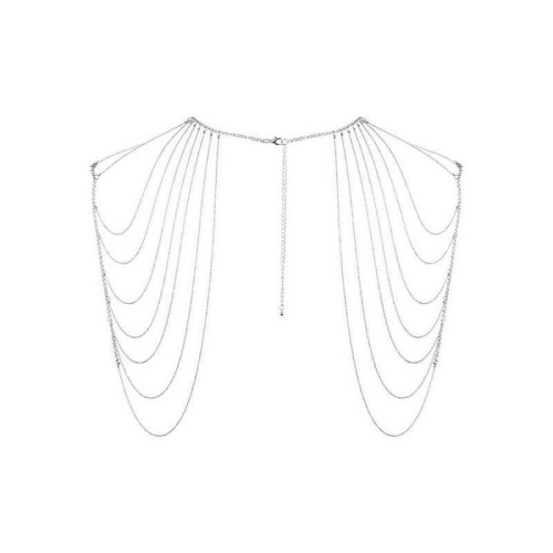 Серебристое украшение на плечи Magnifique Metallic Chain Shoulders & Back Jewelry фото 3