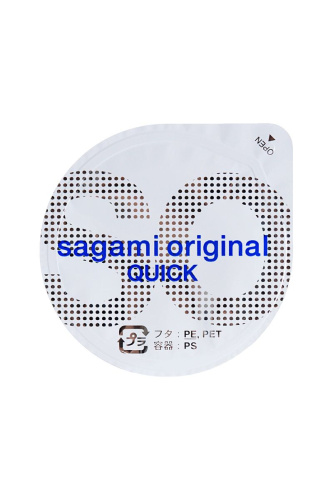 Ультратонкие презервативы Sagami Original 0.02 Quick - 6 шт. фото 3