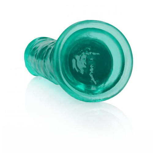 Зеленый фаллоимитатор Crystal Clear на присоске - 25 см. фото 4