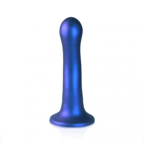 Синий фаллоимитатор Ultra Soft - 18 см. фото 4