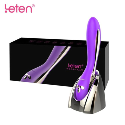 Фиолетовый вибромассажер Alisa с подогревом - 22 см. фото 2 Фиолетовый вибромассажер Alisa с подогревом - 22 см. фото 2