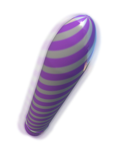 Фиолетовый вибратор Sweet Swirl Vibrator - 21,3 см. фото 2
