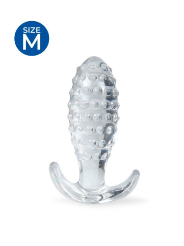 Прозрачная анальная пробка с шишечками - 8 см. фото 3 Прозрачная анальная пробка с шишечками - 8 см. фото 3