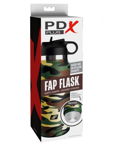 Мастурбатор в камуфляжной колбе Fap Flask фото 3
