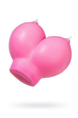 Розовая свеча «Сиськи» - 150 гр. фото 2