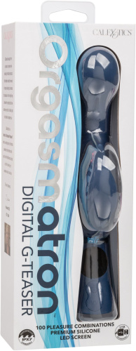 Синий вибратор-кролик Orgasmatron Digital G-Teaser - 22,2 см. фото 5