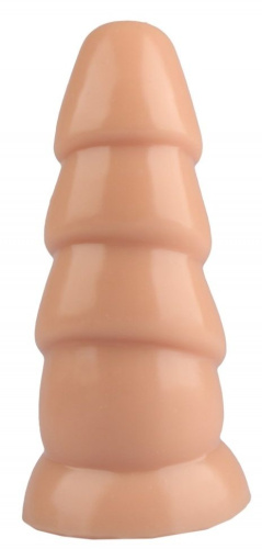 Телесная рельефная анальная втулка - 18,5 см. фото 4 Телесная рельефная анальная втулка - 18,5 см. фото 4