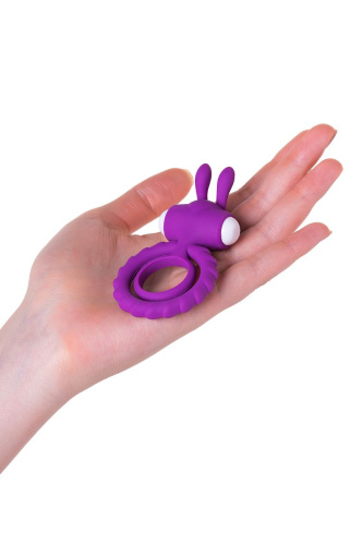 Фиолетовое эрекционное кольцо на пенис JOS  GOOD BUNNY фото 7