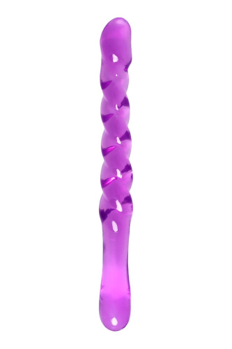 Фиолетовый двусторонний фаллоимитатор Tanza - 27,5 см. фото 3