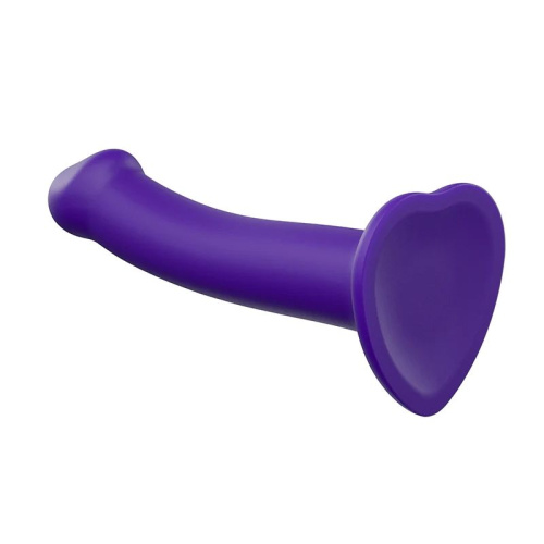 Фиолетовый фаллоимитатор-насадка Strap-On-Me Dildo Dual Density size L - 19 см. фото 3