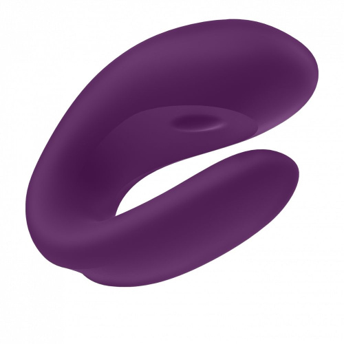 Фиолетовый вибратор для пар Double Joy с управлением через приложение фото 4