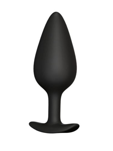 Черная анальная пробка Butt plug №04 - 10 см. фото 5