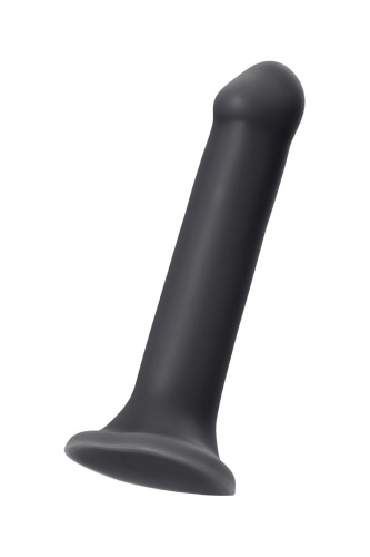 Черный фаллос на присоске Silicone Bendable Dildo XL - 20 см. фото 2