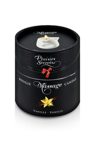 Массажная свеча с ароматом ванили Bougie Massage Gourmande Vanille - 80 мл. фото 2