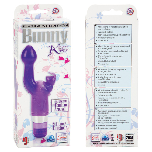 Вибратор фиолетового цвета PLATINUM BUNNY KISS фото 6 Вибратор фиолетового цвета PLATINUM BUNNY KISS фото 6