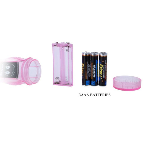 Розовый вибратор с анальным и клиторальным отростками Intimate Tease - 22 см. фото 6