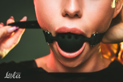 Черный кляп-шарик Charmer L фото 6