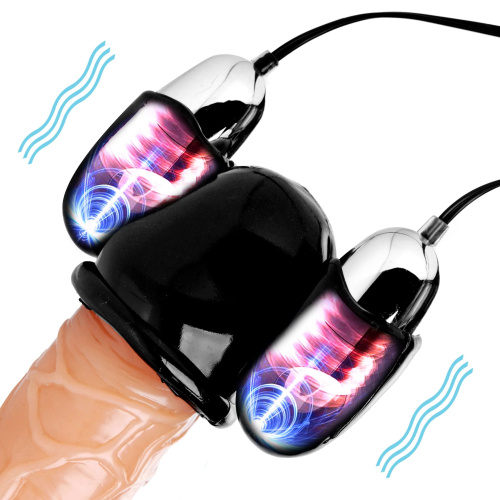 Черная стимулирующая насадка для головки полового члена Multi Speed Vibrating Penis Head Teaser фото 2