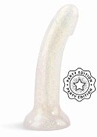 Фаллоимитатор из жидкого силикона с блестками Dildolls Extravaganza