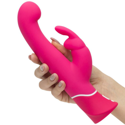 Розовый вибратор-кролик G-Spot Rechargeable Rabbit Vibrator - 24,1 см. фото 3