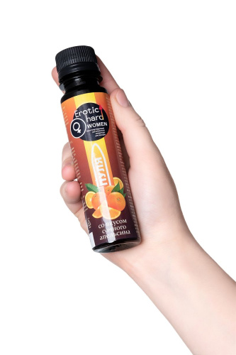 Биостимулирующий концентрат для женщин Erotic hard  Пуля  со вкусом сочного апельсина - 100 мл. фото 5