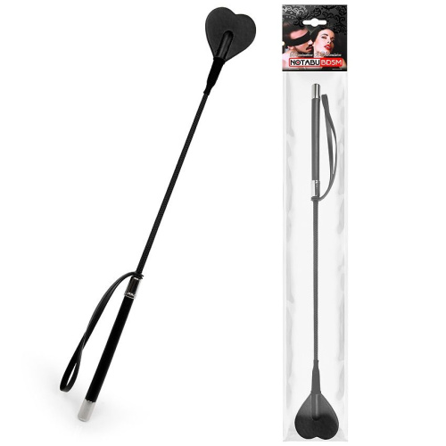 Черный стек с наконечником-сердечком - 54 см. фото 5 Черный стек с наконечником-сердечком - 54 см. фото 5