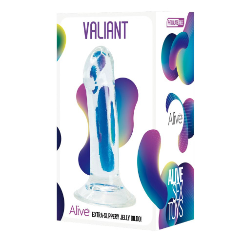 Прозрачный фаллоимитатор на присоске Valiant Jelly Dildo - 18 см. фото 2
