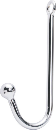 Серебристый анальный крюк с одним шариком Серебристый анальный крюк с одним шариком
