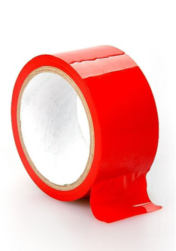 Красная лента для связывания Bondage Tape Red фото 2
