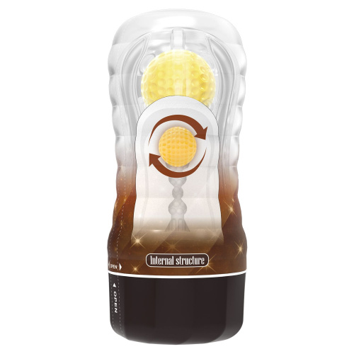 Прозрачный текстурированный мастурбатор Vacuum Cup Masturbator Stellar фото 2