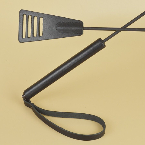 Черный кожаный стек «Сириус» - 60 см. фото 2