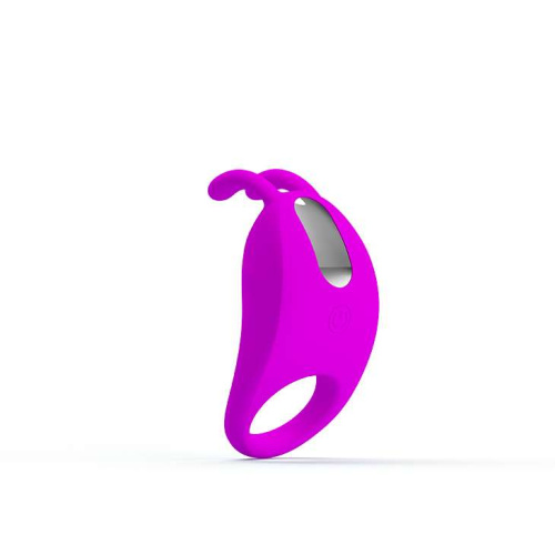 Лиловое эрекционное кольцо с вибрацией Rabbit Vibrator фото 3