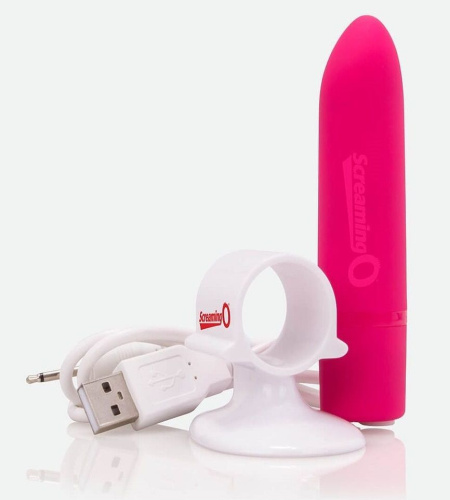 Гладкий мини-вибратор Charged Positive - 10 см. фото 2