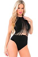 Бесшовное боди с перфорацией