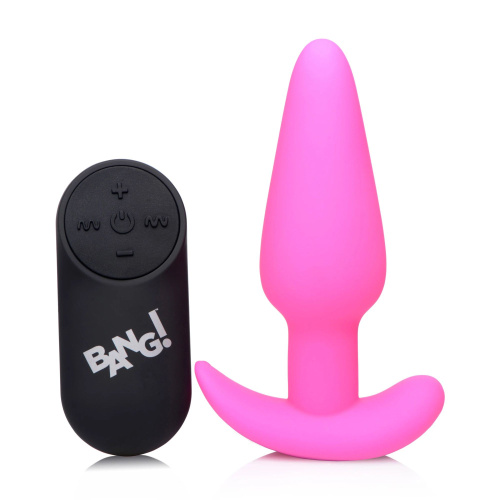 Розовая анальная вибропробка с пультом ДУ 21X Remote Control Vibrating Silicone Butt Plug - 10,4 см. Розовая анальная вибропробка с пультом ДУ 21X Remote Control Vibrating Silicone Butt Plug - 10,4 см.