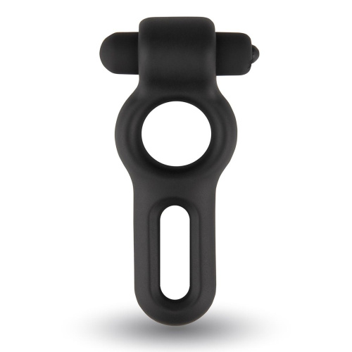 Черное двойное эрекционное виброкольцо Rooster Drake Черное двойное эрекционное виброкольцо Rooster Drake