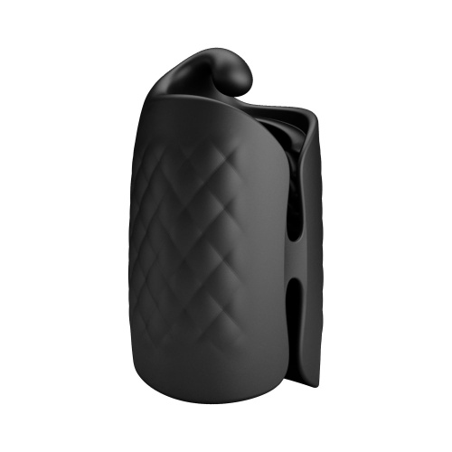 Черный мастурбатор с вибростимуляцией головки Black Glans Trainer фото 3