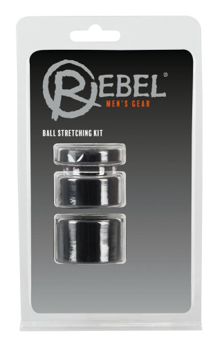Набор из 3 колец для утяжки мошонки Rebel Ball Stretching Kit фото 5